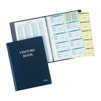 Durable Visitors Book Leather Look 300 Badge Inserts