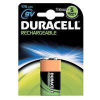 Duracell Rechargeable NiMH 9V Battery (170mAH)