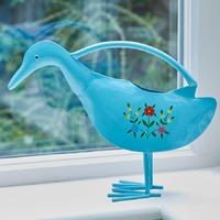 duck watering can blue