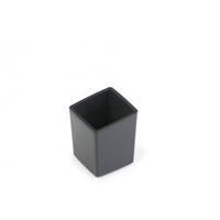 Durable Coffee Point Bin Small Recycling Container Charcoal 338858