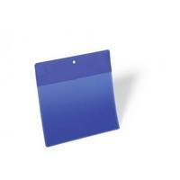 Durable A5 Landscape Neodym Magnetic Document Sleeve Dark Blue Pack of