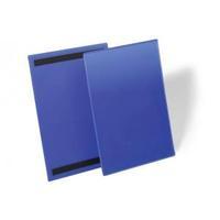 Durable A4 Portrait Magnetic Document Sleeve Dark Blue Pack of 50