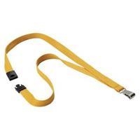 Durable Textile Lanyard With Snap Hook 15mm Ochre 8127135