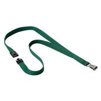 Durable Textile Lanyard With Snap Hook 15mm Dark Green 812732