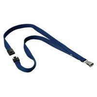 Durable Textile Lanyard With Snap Hook 15mm Midnight Blue 812728