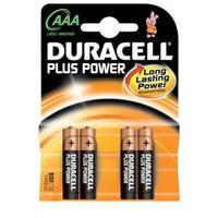 Duracell Plus Battery AAA Pack of 4 81275396