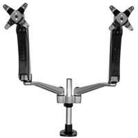 Dual Monitor Mount With Full-motion Arms - Stackab