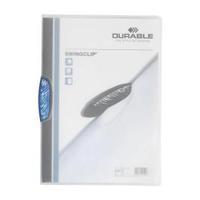 Durable Swingclip A4 Crystal Folder Capacity 30 Sheets Blue - 1 x Pack