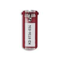 durable key clip key holder red 1 x pack of 6 key holders 195703