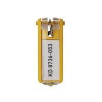 Durable Key Clip Key Holders Yellow - 1 x Pack of 6 Key Holders 195704