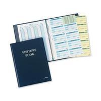 durable visitors book leather look 100 badge inserts size 60x90mm