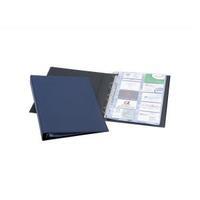 Durable Visifix A4 Business Card Album Dark Blue for 400 Business