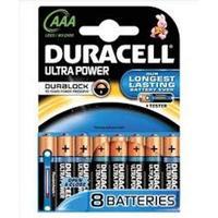 duracell aaa ultra mx2400 alkaline battery 15v pack 8 with duralock