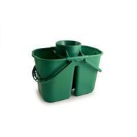 Duo Mop Bucket Colour Coded 7 and 8 Litre Section 15 Litre Green