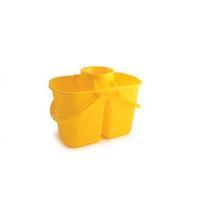 Duo Mop Bucket Colour Coded 7 and 8 Litre Section 15 Litre Yellow