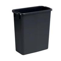 Durable DURABIN 60L Plastic Rectangular Waste Bin Black 1800496221