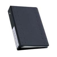 Durable CD Index Ring Binder Charcoal with 10 Polypropylene Wallets