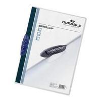 Durable Swingclip A4 Clip Folder Capacity 30 Sheets Blue - 1 x Pack of