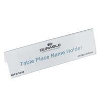 durable 61x120mm table place name holder 1 x pack of 25 name holders