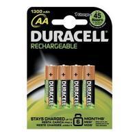 Duracell Stay Charged Batteries AA Pack of 4 Batteries 81367177