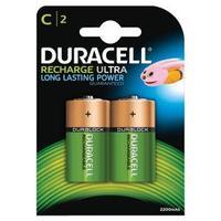Duracell Rechargeable NiMH 2200mAH C Battery 1 x Pack of 2 81364720