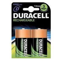 Duracell Rechargeable 2200mAH D Battery 1 x Pack of 2 81364737
