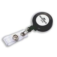 Durable Badge Reel for Punched Clip Holes Charcoal 1 x Pack of 10