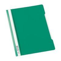 durable clear view a4 plastic folder with clear front green pack of 50