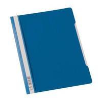 durable clear view a4 plastic folder with clear front blue pack of 50