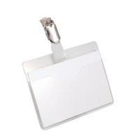 durable name badges visitors with rotating clip 1 x pack of 25 name