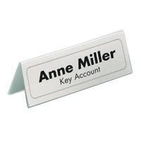 durable table place name holder inserts 52x100mm pack of 40 145802