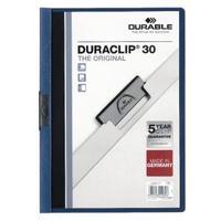 Durable A4 Duraclip File 3mm Dark Blue Pack of 25 220007