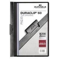 durable 6mm black a4 duraclip file pack of 25 220901