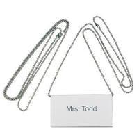 durable badge chain silver pack of 10 810423