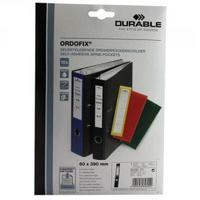 Durable Black Ordofix File Spine Label Pack of 10 809001