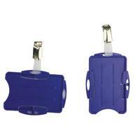 Durable Blue Dual Security Pass Holder Pack of 25 821806