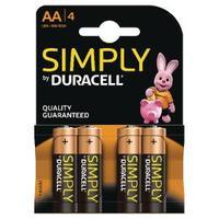 duracell simply battery pack of 4 aa 81235210