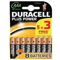 duracell plus power 15v aaa alkaline battery pack of 8 plus power aaa