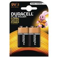 Duracell Plus Battery 9V Pack of 2 81275459