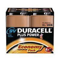 Duracell Plus Battery 9V Pack of 4 81275463