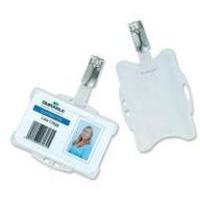 Durable Dual Security Pass Holder with Badge Reel Pack of
