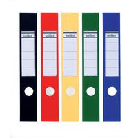Durable Ordofix Self-Adhesive PVC Spine Labels (Assorted) for Lever Arch File - Pack of 10