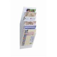 Durable Flexiboxx (A4) Literature Holder with 6 Pockets Wall Mountable Portrait