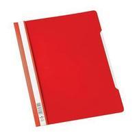 Durable Clear View (A4) Plastic Folder (Red) 1 x Pack of 50 Folders