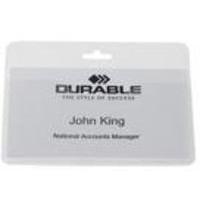 durable securityvisitor badge without clip 60x90mm pack of