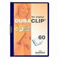Durable Duraclip File A4 6mm Dark Blue Pack of 25 2209/07