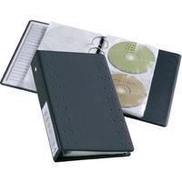 durable cd index ring binder charcoal with 10 polypropylene wallets