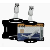 durable security pass holder pack of 25 black 811801