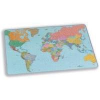 Durable Desk Mat World Map 400x530mm 7211