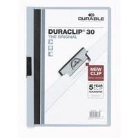 Durable Duraclip File A4 3mm Blue Pack of 25 2200/06